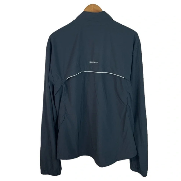 B13 Mens K-Swiss Tennis Brand Full Zip Performance Athletic Gym Jacket XXL - Picture 5 of 6